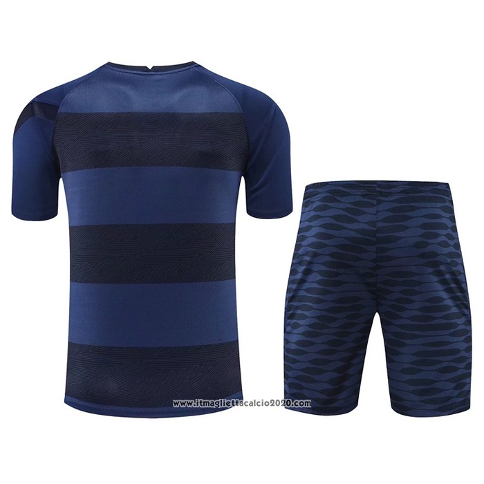 Tuta da Track Chelsea Manica Corta 2022 2023 Blu Oscuro - Pantalon Corto